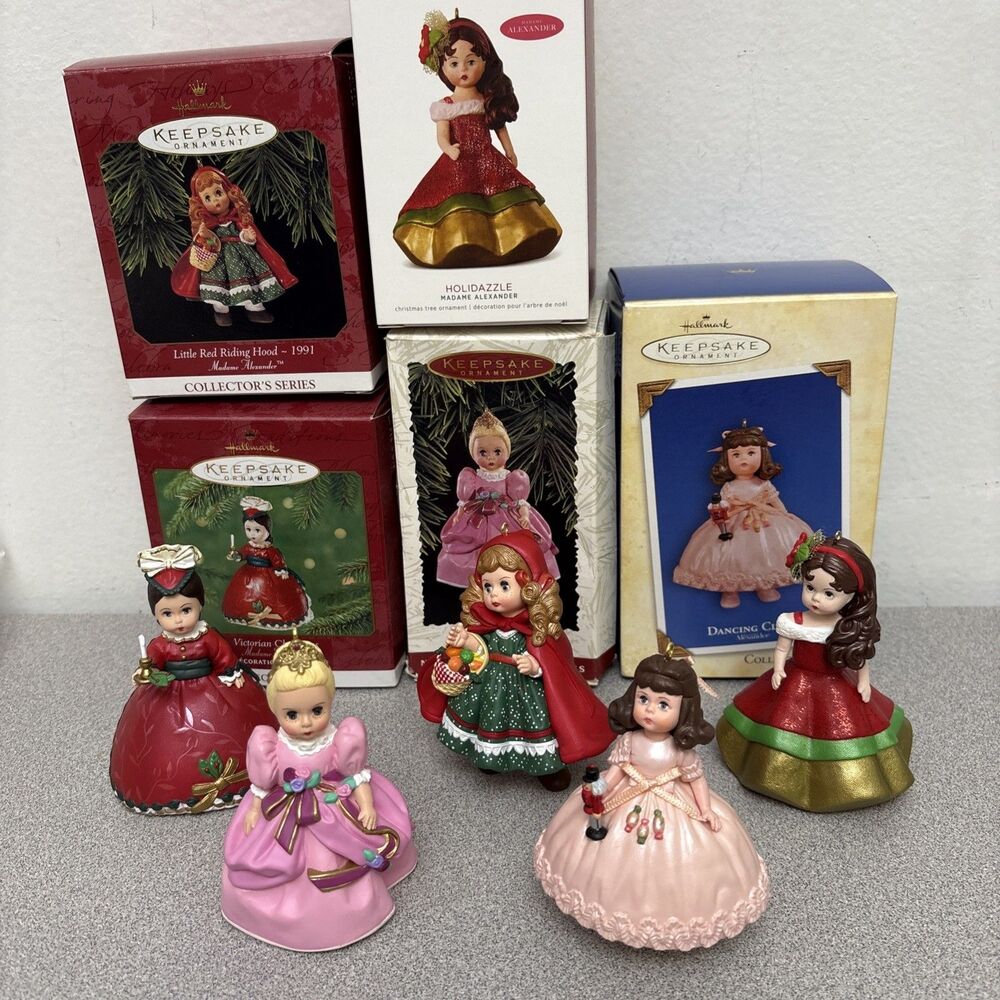 Hallmark Keepsake Ornament Lot Of 5 Madame Alexander Clara Victorian Cinderella